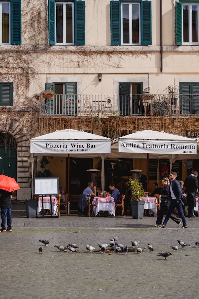 Street food typique dans le quartier Testaccio
